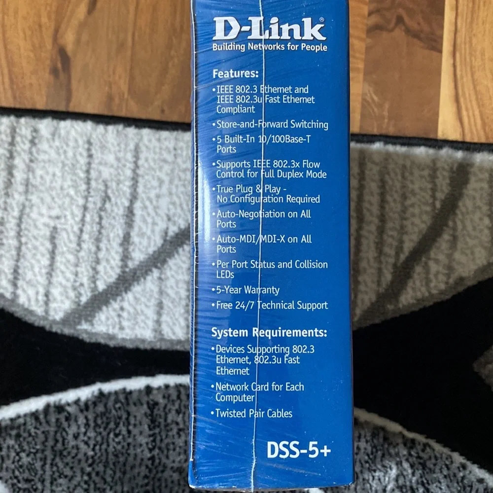 Host Pick 💙 D-link BDSS-5+ 5-Port 10/100 EXPRESS ETHER NETWORK SWITCH DESKTOP